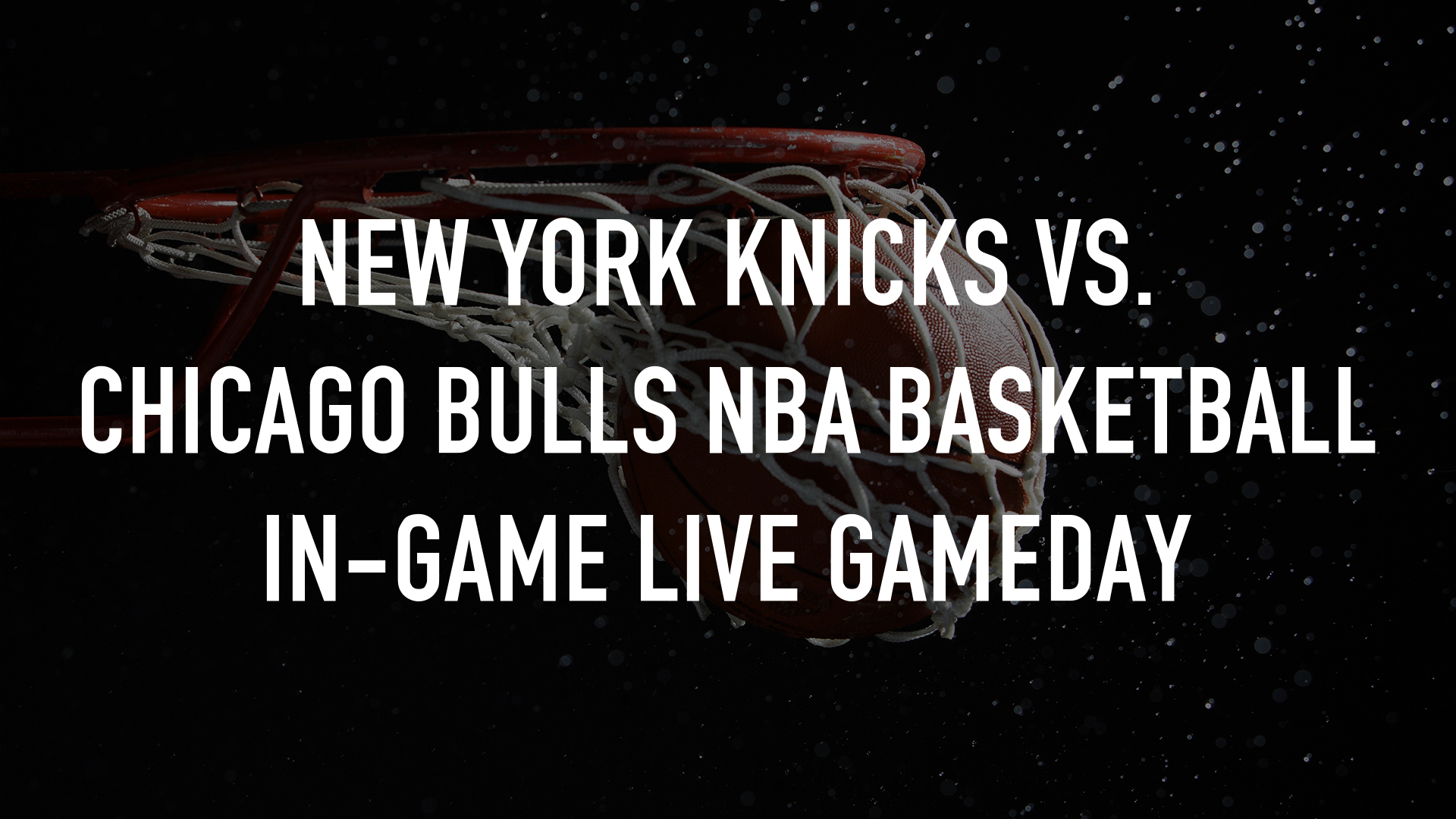 New York Knicks vs. Chicago Bulls NBA Basketball In-Game Live Gameday